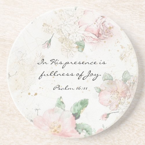 Psalm 1611 In His Presence is Fullness of Joy Coa Coaster