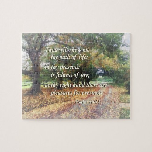 Psalm 1611 Thou wilt shew me the path Jigsaw Puzzle