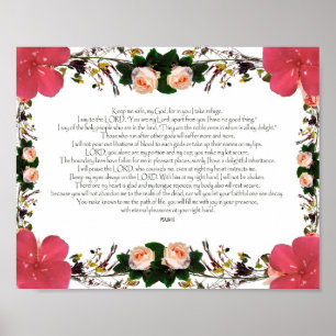 Psalm 16, Bible Verse Poster