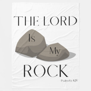 Psalm 18:2 Bible Scripture Quote KJV Fleece Blanket