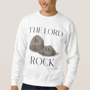 Psalm 18:2 Bible Scripture Quote KJV Men's Sweatshirt