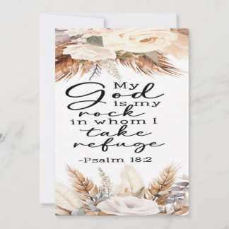 Psalm 18:2 Encouragment Card