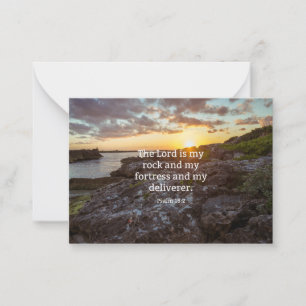 Psalm 18:2, scripture verse note card