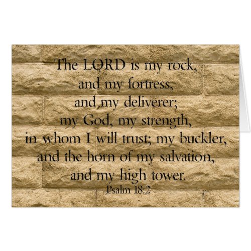 Psalm 182 The Lord is my rock and my fortress