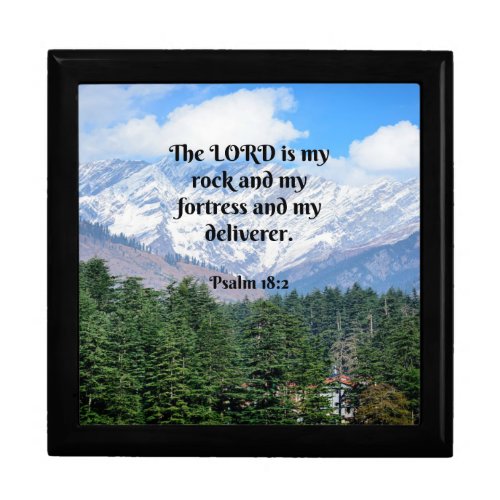 Psalm 18 2 The Lord is my rock and my fortress Gift Box
