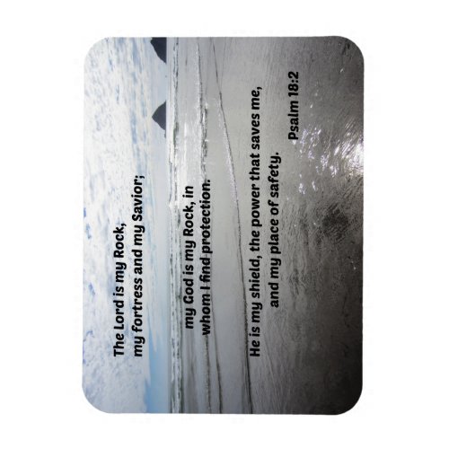 Psalm 182 The Lord is my Rock my fortress Magnet