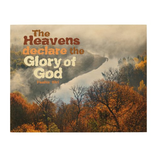 Psalm 191 Bible Verse Glory of God Wood Wall Art