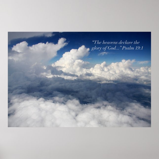 Psalm 19:1 Scripture Poster (Front)