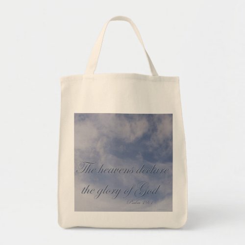 Psalm 191 The heavens declare the glory of God Tote Bag