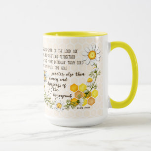 Psalm 19:9-10 Sweeter than Honey Mug