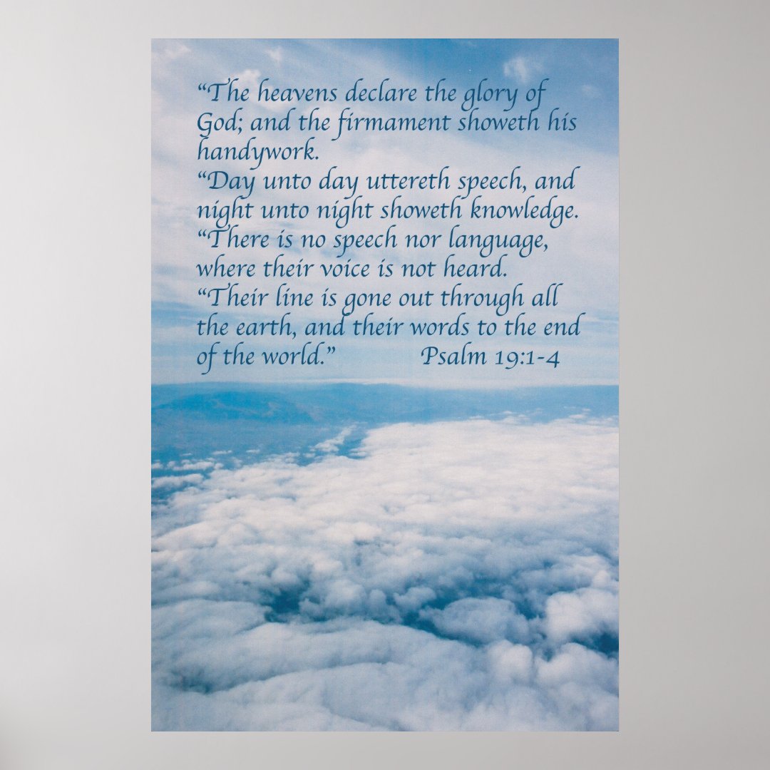 Psalm 19 poster | Zazzle