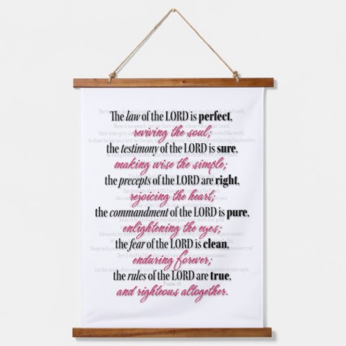 Psalm 19 wall tapestry