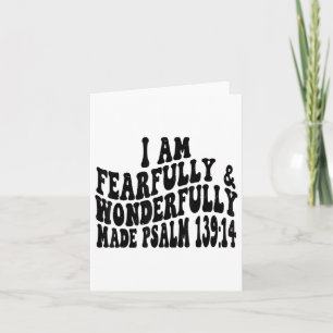 Psalm 1 14 I Am Fearfully And Wonderfully Made Ret Card