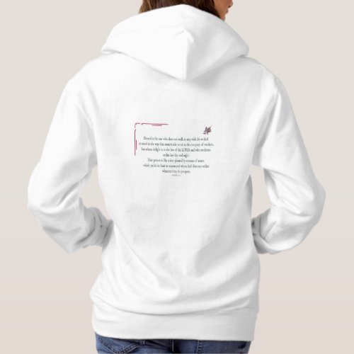 Psalm 11_3 Blessed is the one who Hoodie