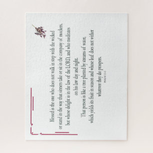 Psalm 1:1-3, Blessed is the one who, Jigsaw Puzzle