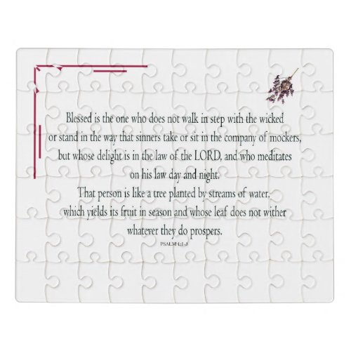 Psalm 11_3 Blessed is the one who Jigsaw Puzzle