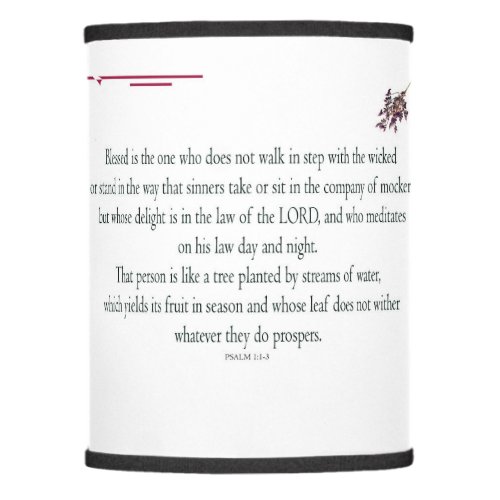 Psalm 11_3 Blessed is the one who Lamp Shade