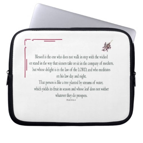 Psalm 11_3 Blessed is the one who Laptop Sleeve