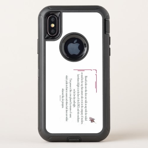 Psalm 11_3 Blessed is the one who OtterBox Defender iPhone X Case