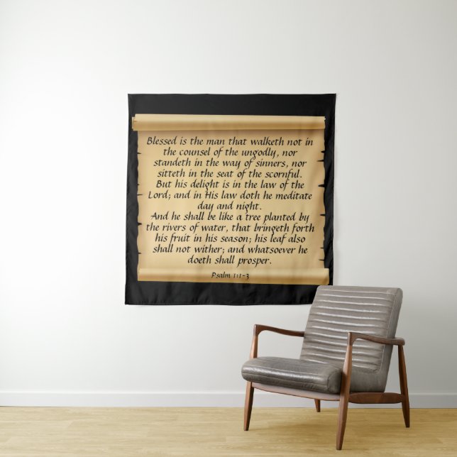 Psalm 1:1-3  tapestry (In Situ)