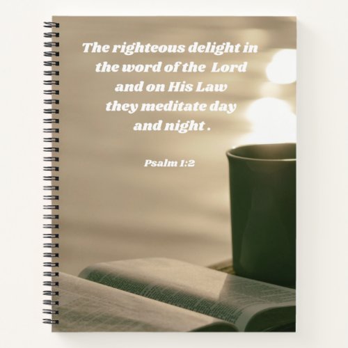 Psalm 1 Bible Verse Notebook