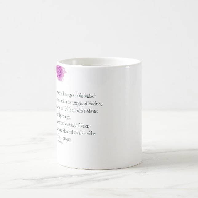 Psalm 1, Flower, Color Morph Mug (Center)