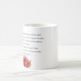 Psalm 1, Law day and Night, Streams of Waters, Color Morph Mug