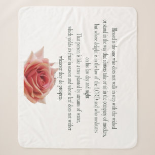 Psalm 1, Law day and Night, Streams of Waters, Sherpa Blanket