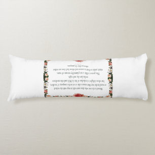 Psalm 1 Scripture Art - Blessed and Righteous Body Pillow