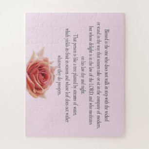 Psalm 1 Scripture Art Path of the Righteous Jigsaw Puzzle