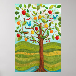 Psalm 1 Tree Planted by Rivers of Water Print