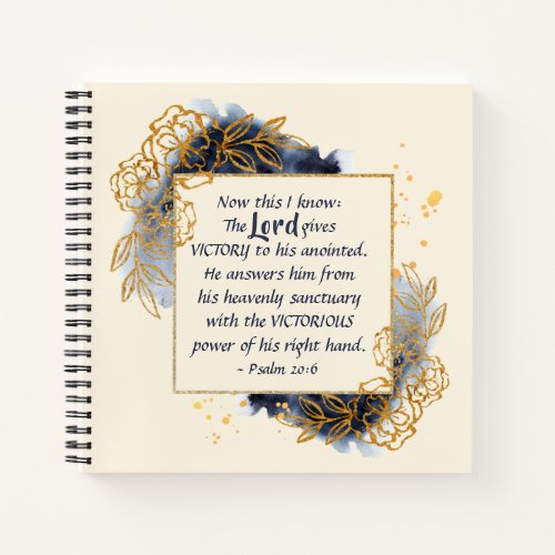 Psalm 206 The Lord gives VICTORY to His Anointed Notebook