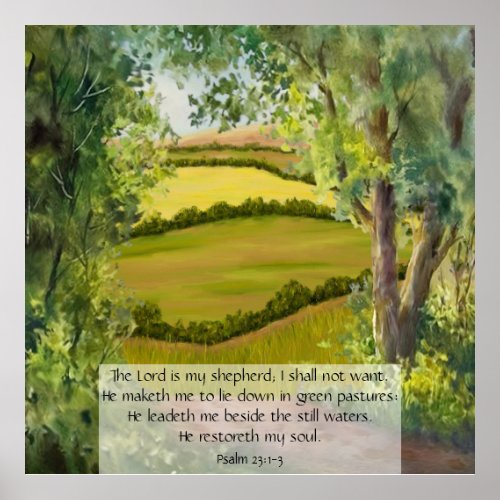 Psalm 231_3  poster