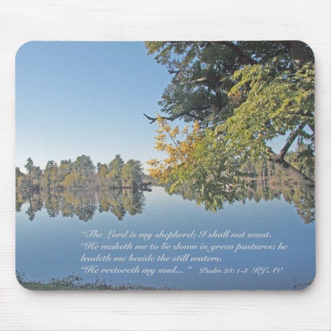 Psalm 23: 1-3 Scripture Mousepad (Front)