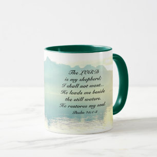 Psalm 23 1-3 The LORD is My Shepherd Mug