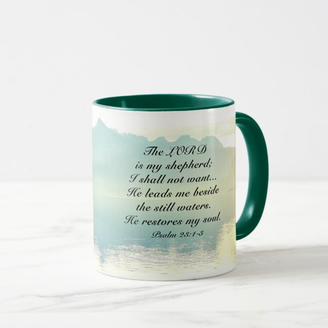 Psalm 23 1-3 The LORD is My Shepherd Mug (Front Right)