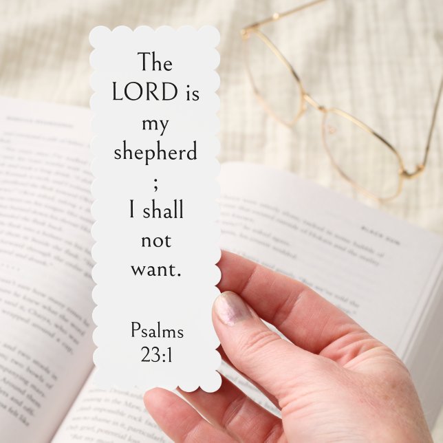 Psalm 23:1 Bible Verse, Encouraging Scripture,  Bookmarks (Hand)