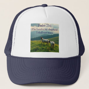 Psalm 23:1 Bible Verse Trucker Hat
