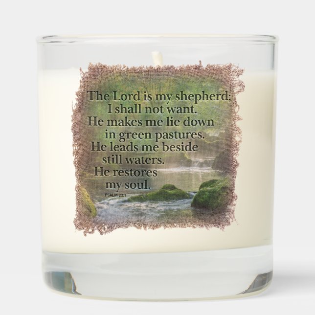 PSALM 23:1 - Candle (Right)