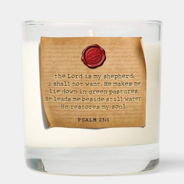 PSALM 23:1 - Candle (Right)