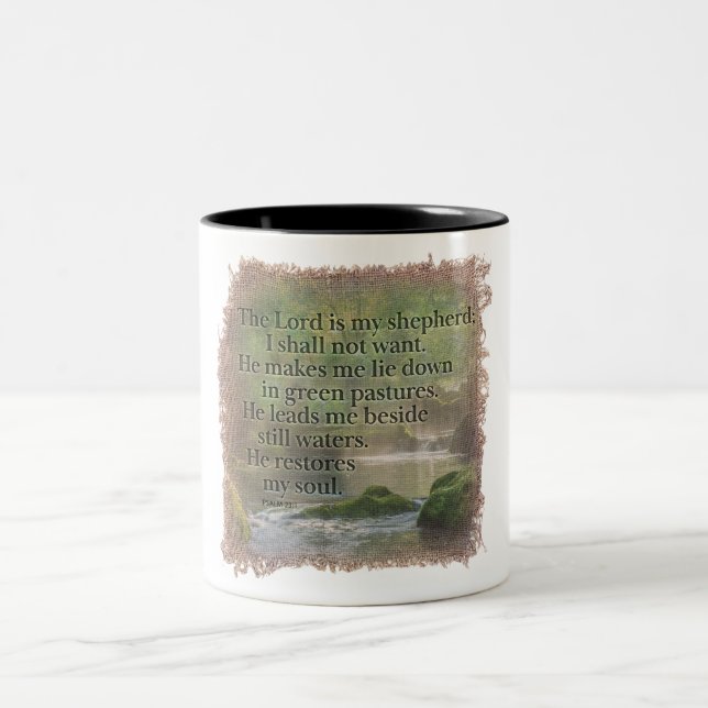 PSALM 23:1 - Coffee Mug (Center)