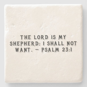 Psalm 23:1 Gift Coaster