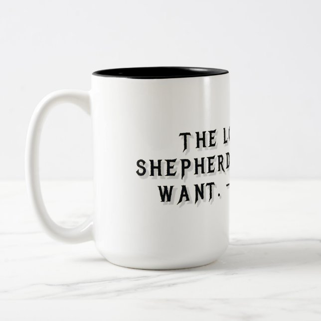 Psalm 23:1 Gift Mug (Left)