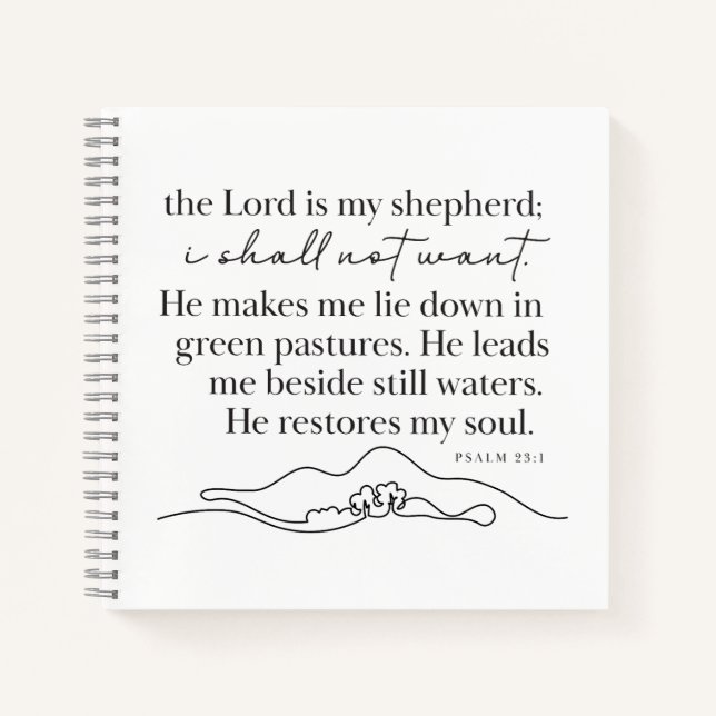 PSALM 23:1 - Journal (Front)