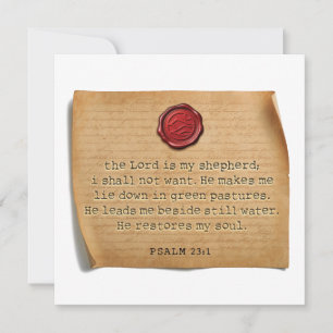 PSALM 23:1 - Personalized Notecard