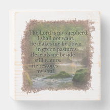 PSALM 23:1 - Wood Box Art
