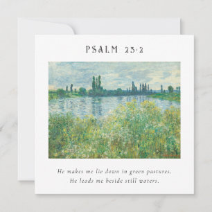 Psalm 23:2 Bible Verse Post card