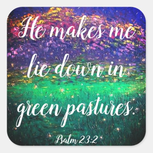 Psalm 232 Christian Bible Scripture Stickers