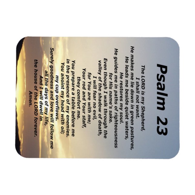 Psalm 23 (3) magnet