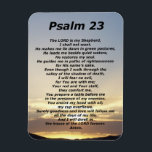 Psalm 23 (3) magnet<br><div class="desc">The LORD is my Shepherd, I shall not want. He makes me lie down in green pastures, He leads me beside quiet waters, He restores my soul. He guides me in paths of righteousness for His name's sake. Even though I walk through the valley of the shadow of death, I...</div>